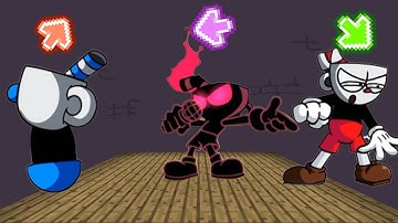 FNF Character Gameplay VS Playground l VS Mugman mother d l VS Cubhead Monter l VS Nighmare Cuphead