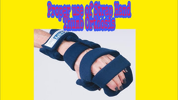 Tutorial on how to use comfy Splints - strap hand thumb orthosis.Caregiver Israel