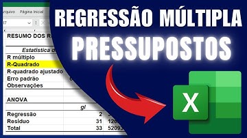 ✅ Guia COMPLETO de REGRESSÃO MÚLTIPLA com análise de PRESSUPOSTOS no EXCEL para PREVISÃO de VENDAS
