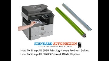 Sharp Drum and Blade Replace  6020/6023/6026/6031 N #copier #canonprinter #sharp