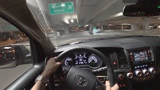 2018 Toyota Sequoia SR5 4x4 - POV Night Drive (Binaural Audio)