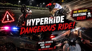 Hyper ride in airport, Road😨|| police Aa Gayi😨😅|| accident Ho Jata aj to 😨😢||