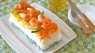 [Hinamatsuri] Sushi cake | Transcription of ochikeron&#39;s recipe