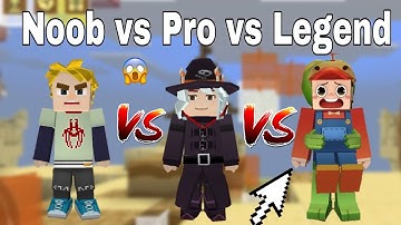 Noob Vs Pro Vs Legend in Bedwars !! (Blockman Go)