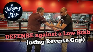 Defense against a Low Stab/Thrust (Reverse Grip)