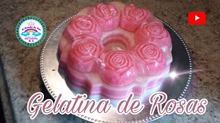 Gelatina con Rosas encapsuladas