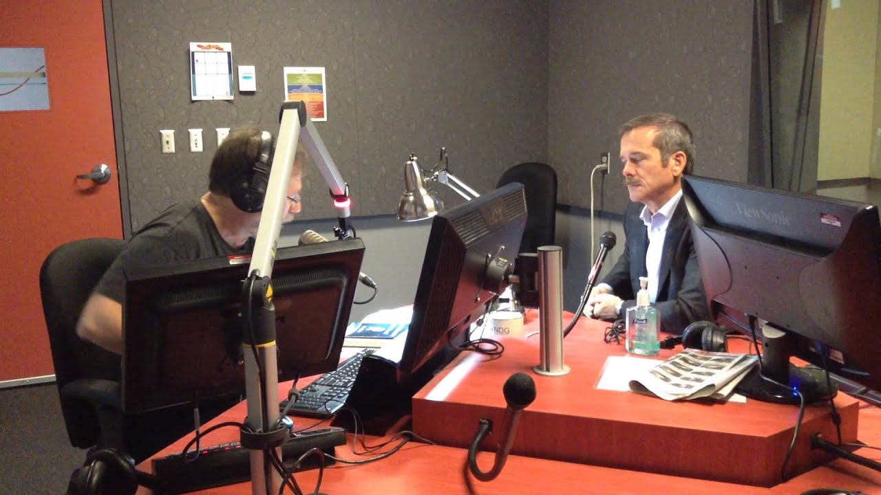 Commander Chris Hadfield  with 680 CJOB's Charles Adler