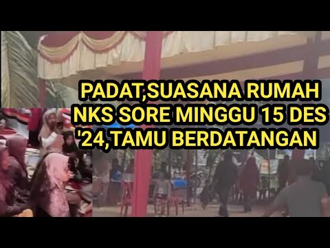 PADAT,SUASANA RUMAH BARU NIA KURNIA SARI MINGGU SORE RAMAI TAMU BERDATANGAN LUAR DAERAH 15 DES 2024