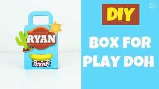 Mini Play doh Box Template | SVG Files for Cricut | Assembly Tutorial | Ohpartyland! 🎊|