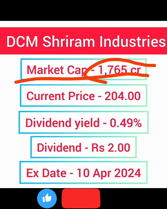 DCM Shriram Industries Share Dividend shorts shortvideo dcm-shriram-industries-share-dividend-shorts-shortvideo