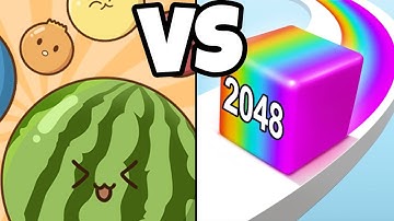 Jelly Run 2048 vs Fruity Drop ✦ ASMR Gameplay Android iOS • 2048 Number Merge And Drop Games