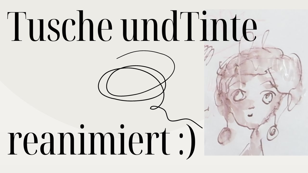 Tusche Method Zeichnen mit Tusche oder Tinte - YouTube