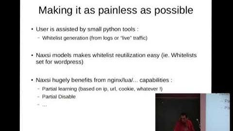 [FOSDEM 2013] naxsi, an open-source web application firewall for nginx