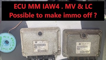 IAW4 ECUs - Make IMMO OFF, It is Possible ?