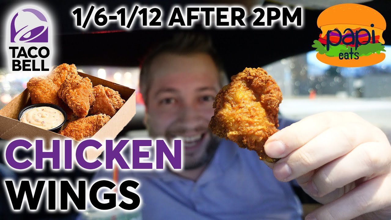 Taco Bell NEW Crispy Chicken Wings - Taste Test Review