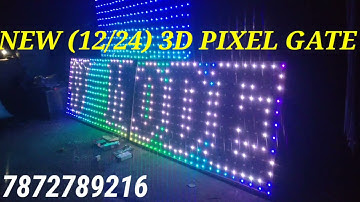 Durga puja New (12/24) 3d pixel light gate
