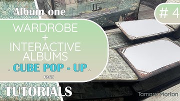 Wardrobe & albums TUTORIAL PART4- ALBUM PAGES WITH POP -UPS #wardrobe& albumkit,#pop-up albums,