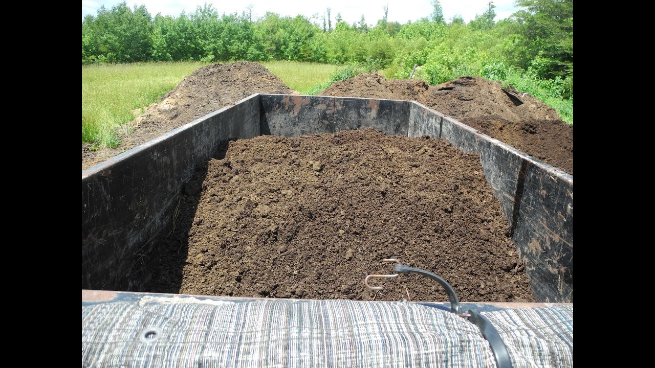 Loading Compost with Case 450 Tracked Loader - YouTube