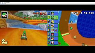 GAMEPLAY MARIO KART on Desmume - Nintendo DS emulator for PC