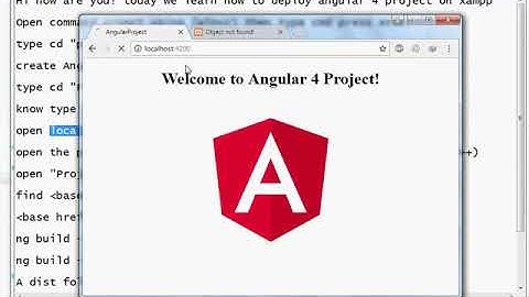 Angular 4 deployment xampp working