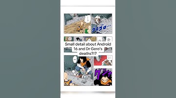 Android 16 and Gero #dragonball #goku #gohan #drgero #android16 #cell #android17 #supersaiyan2