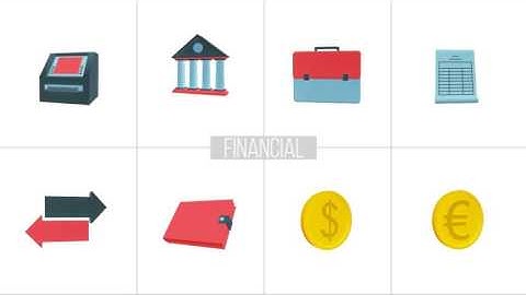 3D Animated Elements Library After Effects Template