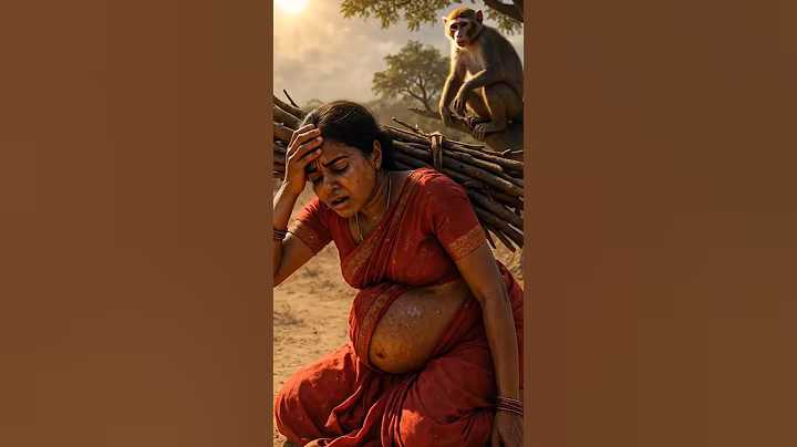 Humanity in the Eyes of a Monkey#ai #wildliferescue #monkey #youtubeshorts #viralvideo #viralvideo