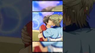 Yaoi anime romance & kiss seen  #Bl_anime _ren_x_haru #Super_Lovers