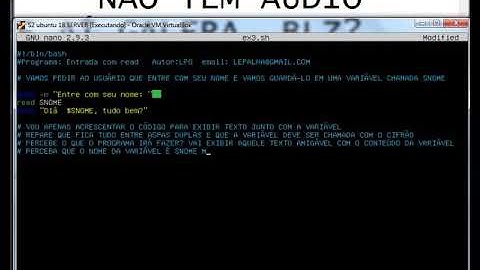 Entrada de dados com read  e retorno com echo  e texto - Shell Linux