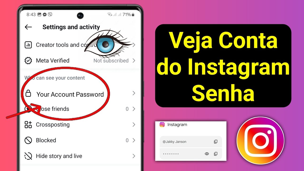 Como ver a senha da conta do Instagram (nova atualização)। Veja a senha ...