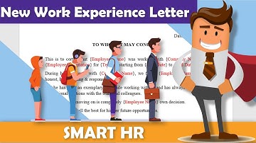 Experience Letter Format | Work Experience Letter | Experience Certificate Format | @SMARTHRM
