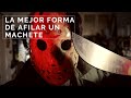 Como Afilar un Machete ✅   El machete MÁS filoso 👉 Afeita