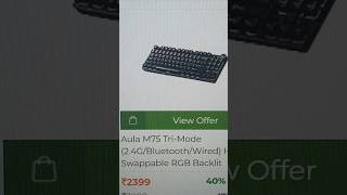 Aula M75 Tri - Mode (2.4G/Bluetooth/Wired) Hot Swappable RGB Backlit