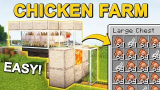 Chicken Farm Minecraft Bedrock 1.20 Tutorial