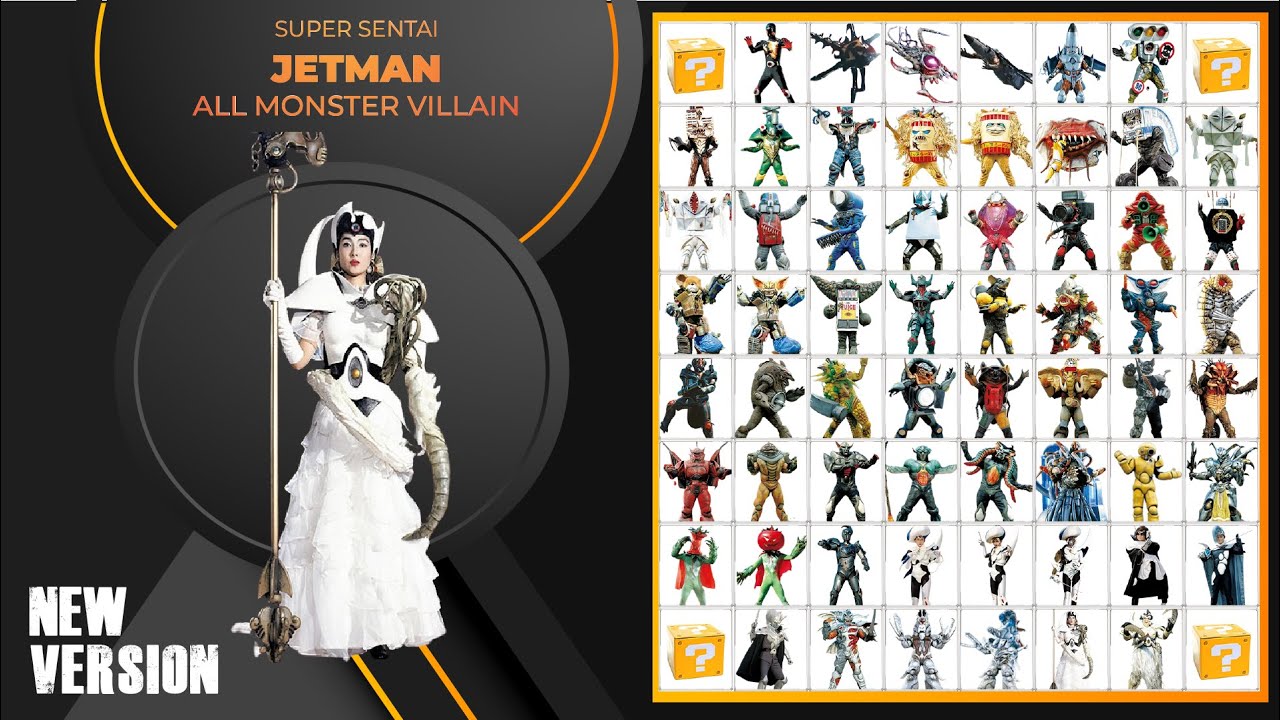 Jetman All Monster and Villain