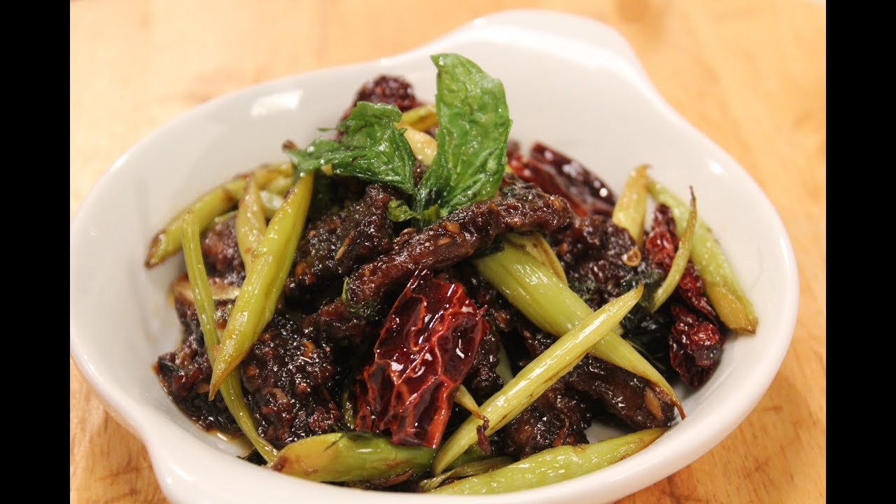 Lamb Celery And Asparagus Stir Fry