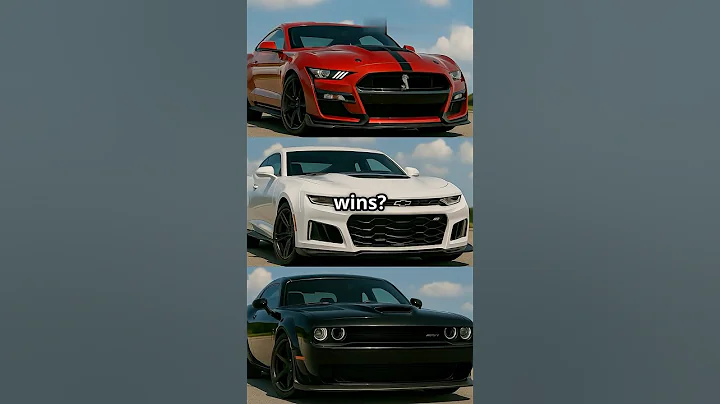 Muscle cars showdown mustang gt500 vs Camaro zl1  vs hellcat redeye #cars #musclecar #shorts #usa