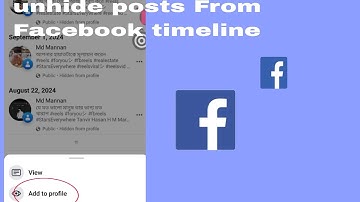 How To Unhide Posts From Facebook Timeline 2024