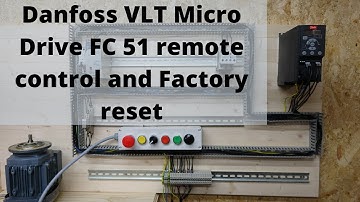 Danfoss VLT Micro Drive FC 51 remote control and Factory reset Single phase to 3 phase VFD( English)