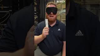Putting Brady QuickFlag Tapered Labels to the test ... blindfolded. #shorts Putting Brady QuickFlag Tapered Labels to the test ... blindfolded. #shorts