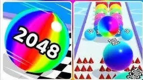 Ball Run 2048 - Gameplay Walkthrough Part 2 Tutorial Levels 1-1000 (iOS, Android