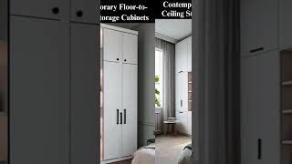 Contemporary Floor to Ceiling Storage Cabinets – Sleek Vertical Storage Solutions #shorts