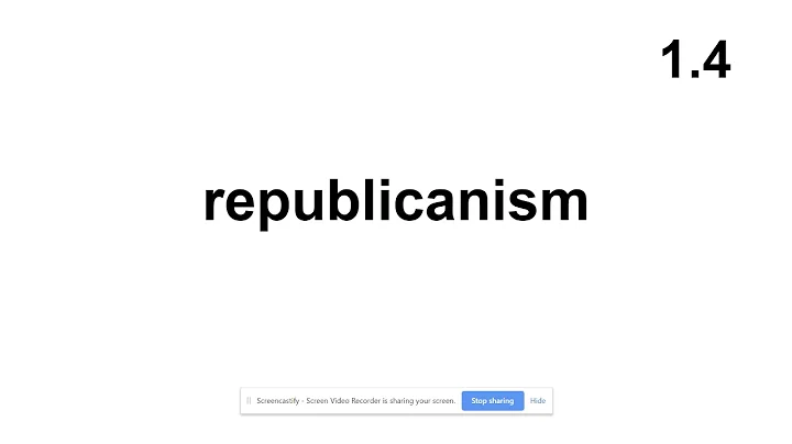 AP Government--Ideals of Democracy: Unit 1 First lesson