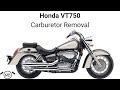 Honda VT750 Carburetor Removal