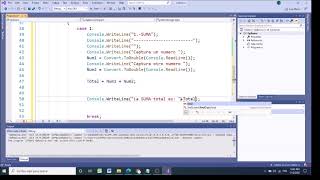 C# Case y Ciclo do While en un Menu de Operaciones Basicas