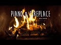 Relaxing piano music and fireplace 247  sleep meditate study relax stress relief