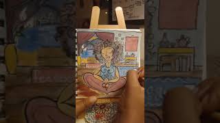 Meditation - Watercolor Time Lapse \\  Vanna Mae Art by Vanna Mae 4,117 views 6 years ago 5 minutes, 16 seconds