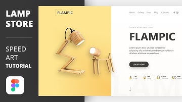 Figma Speed Art Tutorial  - Flampic Design\Web\UI\App\Landing\First Screen (free download)