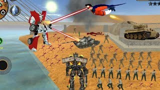 Vegas Crime Simulator (Transformer War Robot Car) World War of Car Robots & Army | Android Gameplay screenshot 2