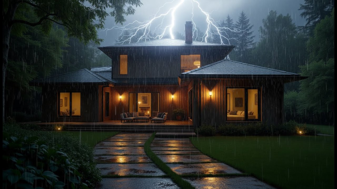 Rainy Forest Night 🌧 | Sleep Peacefully with Gentle Rain Sounds